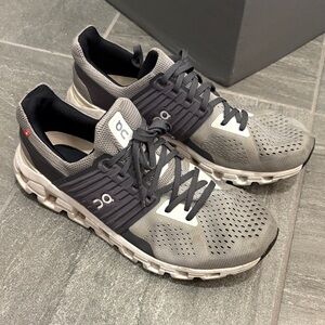 On Running Black and Gray Performance Sneakers